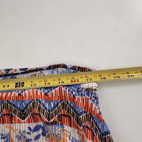 Johnpaulrichard Multicolor Boho Asymmetrical High-Low Skirt Large Stretch Boho - Picture 5 of 12